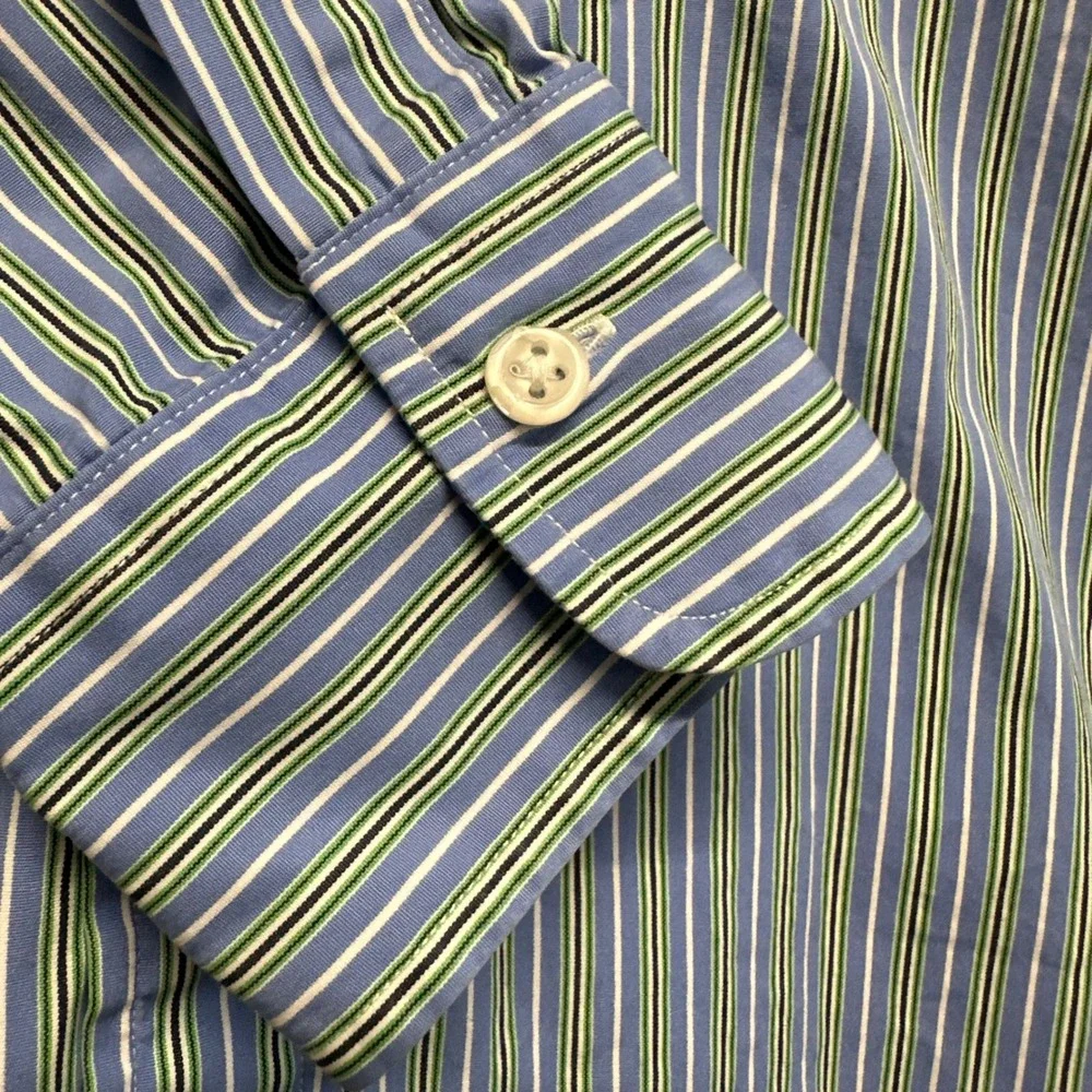 Polo Ralph Lauren‎ Button Up Mens Sz 15.5 32/33 Regent Classic Fit Striped Shirt